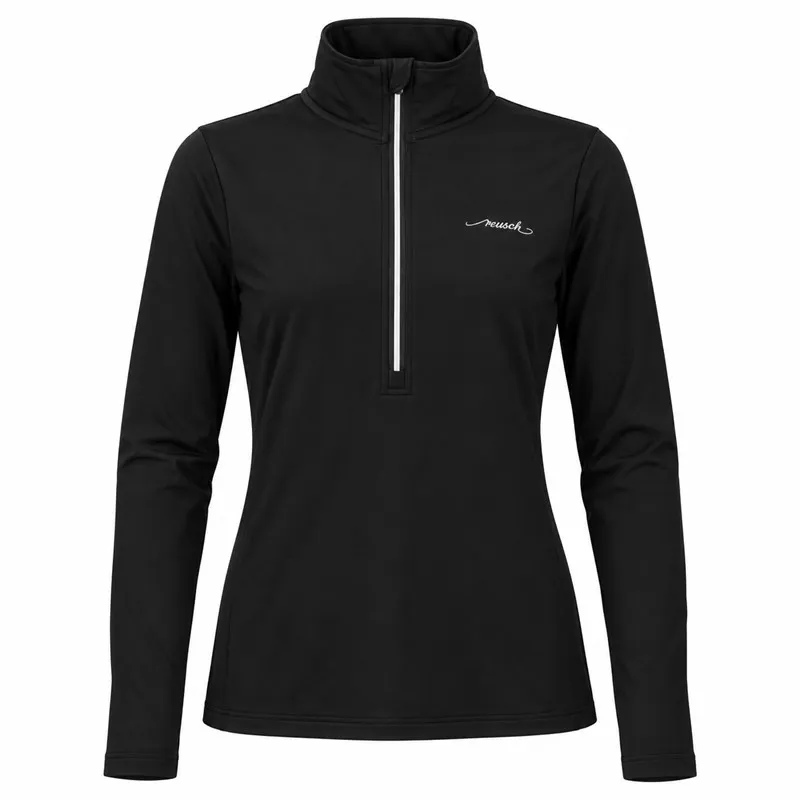 Women's Pullover with Zipper REUSCH BLACK/SILVER